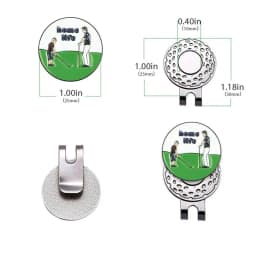Magnetic Golf Marker Caps Clip Golf Scene Golf Marker Holder For Secure Metal Ball Markers In Place Golf Ball Marker Hat Clip