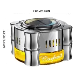 Car Air Freshener Solar 60ml Car Perfume Scent Fragrance Air Purifier DIY Natural Essential Oil Diffuser 360 Degree Rotating