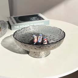 Crystal Fruit Plate Snack Candy Desktop Decorative Plate Dance Wedding Tableware Bread Plate Cake Stand Bowl Food Fruit Plates
