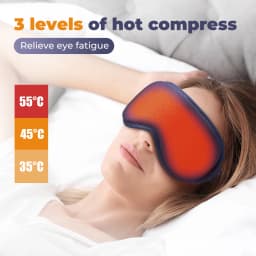 Electric Steam Eye Massager Sleeping Mask Heated Eye Resistant Remover Eye Temperature Massage Relieve Fatigue Office Eye Shade