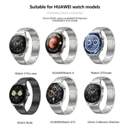 22mm Luxury Titanium Strap For Huawei Watch 4 Ultimate GT 2/2e 3pro 42 46 4PRO Metal Bracelet For GALAXY WATCH Gear S3 45mm Band