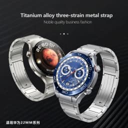 22mm Luxury Titanium Strap For Huawei Watch 4 Ultimate GT 2/2e 3pro 42 46 4PRO Metal Bracelet For GALAXY WATCH Gear S3 45mm Band
