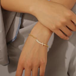Muslim Islam Knife Bracelets For Women Latest Fine Dainty Crystal Pendant Imam Ali Sword Jewelry Ramadan Festival Gift
