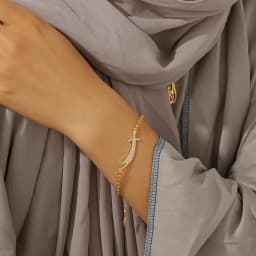 Muslim Islam Knife Bracelets For Women Latest Fine Dainty Crystal Pendant Imam Ali Sword Jewelry Ramadan Festival Gift