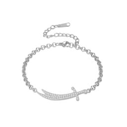 Muslim Islam Knife Bracelets For Women Latest Fine Dainty Crystal Pendant Imam Ali Sword Jewelry Ramadan Festival Gift