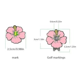 Magnetic Golf Hat Clip Double Layer Mark Removable Golf Hat Clip Unique Ball Marker Holder Leave No Trace Golf Bag Accessories
