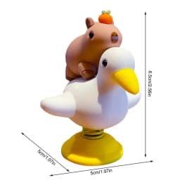 Capybara Car Ornament Dashboard Spring Bobble Head Capybara Figurine Creative Desktop Decorations Capybara Decoration Gift Cute