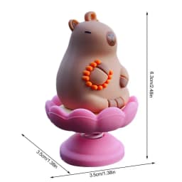 Capybara Car Ornament Dashboard Spring Bobble Head Capybara Figurine Creative Desktop Decorations Capybara Decoration Gift Cute