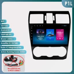 4G DSP Carplay Android 14 Car radio For Subaru Forester MK4 Impreza XV Crosstrek 2012-2014 multimedia player GPS Stereo headunit