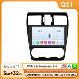 4G DSP Carplay Android 14 Car radio For Subaru Forester MK4 Impreza XV Crosstrek 2012-2014 multimedia player GPS Stereo headunit