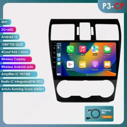 4G DSP Carplay Android 14 Car radio For Subaru Forester MK4 Impreza XV Crosstrek 2012-2014 multimedia player GPS Stereo headunit