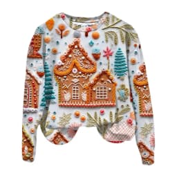 Christmas Shirt Women's Casual Long Sleeve Sweatshirt Crewneck Vacation Christmas 3D Digital Printing Cute Loose Pullovers