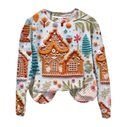 Christmas Shirt Women's Casual Long Sleeve Sweatshirt Crewneck Vacation Christmas 3D Digital Printing Cute Loose Pullovers