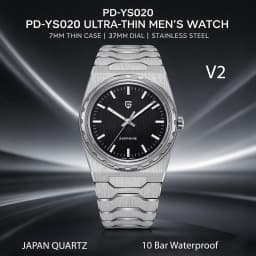 PAGANI DESIGN 2026 New VJ21 37MM Men Quartz Watch V2 Sapphire Stainless Steel Waterproof 10Bar Thin 7MM Luminous C3 Reloj Hombre