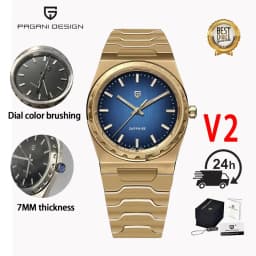 PAGANI DESIGN 2026 New VJ21 37MM Men Quartz Watch V2 Sapphire Stainless Steel Waterproof 10Bar Thin 7MM Luminous C3 Reloj Hombre