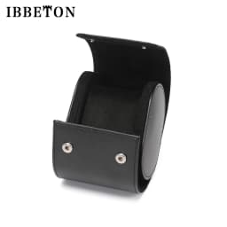IBBETON 3-Slot Watch Roll Travel Case Portable Vintage Leather Watch Display Case Watch Storage Box Watch Organizers of Men Gift