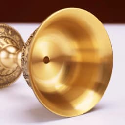 Tibetan Candlestick,Brass Candle Cup Engraved Eight Auspicious Bronze,Buddhist Handicraft Tantric Lamp Altars Desktop Decorative