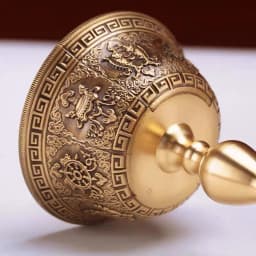 Tibetan Candlestick,Brass Candle Cup Engraved Eight Auspicious Bronze,Buddhist Handicraft Tantric Lamp Altars Desktop Decorative
