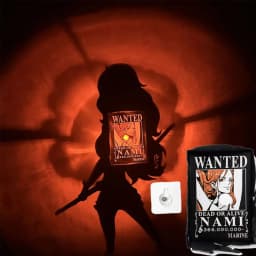 New Zoro Wall Lamp Figure One Piece Nami Doflamingo Light Anime The Phantom Thief Kaitou Kiddo Night Light Model Toys