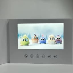 7 Inches Birthday Video Book Card 4GB LCD Invitation Gift Music Greeting Card Upload Videos Photos Wedding Invite Digital Frame