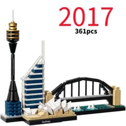 City Skyline Series 21026 21052 21043 21044 Building Blocks Sets Suitable for Christmas Gifts Compatible with Legoed Particles