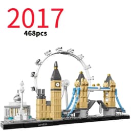 City Skyline Series 21026 21052 21043 21044 Building Blocks Sets Suitable for Christmas Gifts Compatible with Legoed Particles