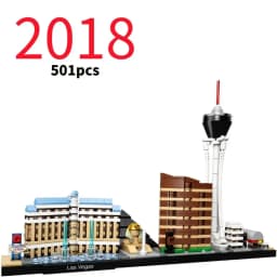 City Skyline Series 21026 21052 21043 21044 Building Blocks Sets Suitable for Christmas Gifts Compatible with Legoed Particles