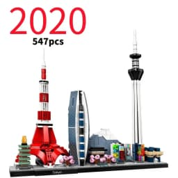 City Skyline Series 21026 21052 21043 21044 Building Blocks Sets Suitable for Christmas Gifts Compatible with Legoed Particles