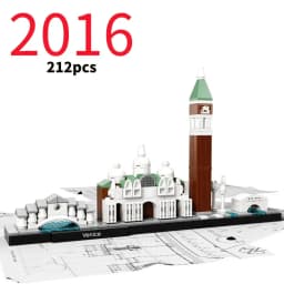 City Skyline Series 21026 21052 21043 21044 Building Blocks Sets Suitable for Christmas Gifts Compatible with Legoed Particles
