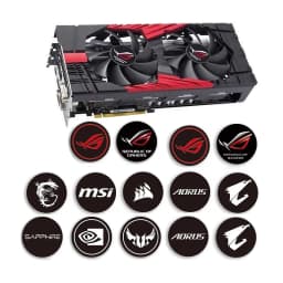 Fan Logo Sticker Graphics Card Computer Host Chassis Laptop Hall of Fame Player Country ROG