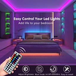 Led Strip Lights with 44 Key Remote Control 1m 5m 10m 20m RGB Tape Led Wall Room for Home Bedroom Party Decor TV Backlight