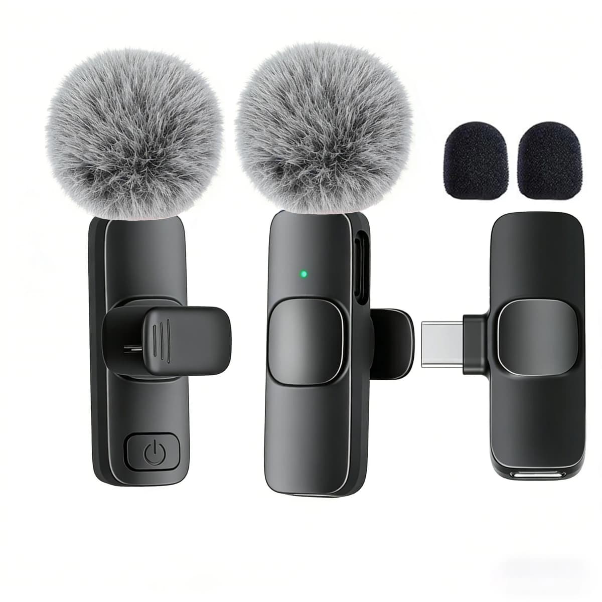 Type-C Port Professional Wireless Lavalier Microphone for Smartphones, Computers, Tablets, Plug and Play