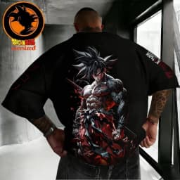 2026 Summer Dragon Ball Retro High Quality Cotton Men's Oversized T-shirt Goku Black Printed Unisex Children's Casual Shirt