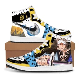 One Piece Customized Anime Sneakers Basketball Shoes Fashion Men and Women High Top Casual Shoes Monkey D. Luffy Festival Gift