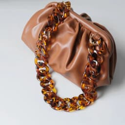 New Fashion Woman Handbag Accessory Chain Amber Leopard Acrylic Resin Chain Luxury Strap Women Clutch Shoulder Purse Chain