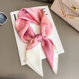 60Colors Luxury Scarf Women 70*70Cm Silk Feel Square Hair Wrapping Foulard Satin Shawl Big Size Head Bandana Hijab Handkerchief