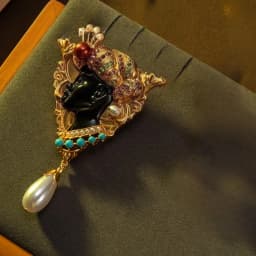 Vintage Heavy Industry Making Beauty Head Brooch Fashion Luxury Jewelry for Ladies Party Wedding Banquet Corsage Gifts