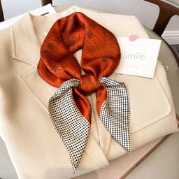 Scarf Women Silk Satin Women Bandana Silk Scarves Scarf for Women Neckerchief Luxury Scarf Foulard Laven Official Store WJ002