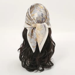 Bohemian Style Floral Print Women’s Square Silk Scarf Satin Head Wrap Tropical Leaf Flower Design Scarves Bandana Hijab