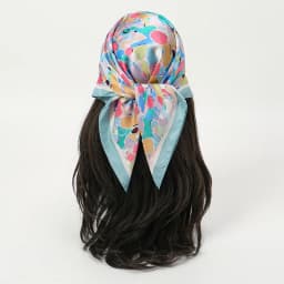 Bohemian Style Floral Print Women’s Square Silk Scarf Satin Head Wrap Tropical Leaf Flower Design Scarves Bandana Hijab