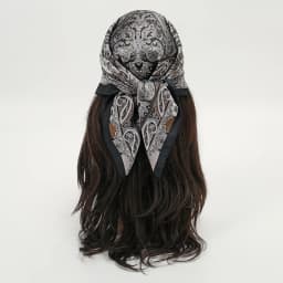 Bohemian Style Floral Print Women’s Square Silk Scarf Satin Head Wrap Tropical Leaf Flower Design Scarves Bandana Hijab