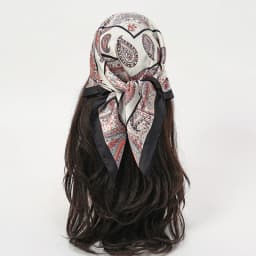 Bohemian Style Floral Print Women’s Square Silk Scarf Satin Head Wrap Tropical Leaf Flower Design Scarves Bandana Hijab