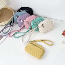 Customized Name Lipstick, Earphone Storage Pouch, Small and Compact Keychain Pendant, Multi-Color Hand-Held Wallet