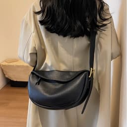 Fashionable Retro New Leather Bag, Women's Dumpling Bag, Shoulder Bags, Crossbody Bags, Trendy and Versatile Soft Leather Bag