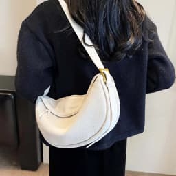 Fashionable Retro New Leather Bag, Women's Dumpling Bag, Shoulder Bags, Crossbody Bags, Trendy and Versatile Soft Leather Bag