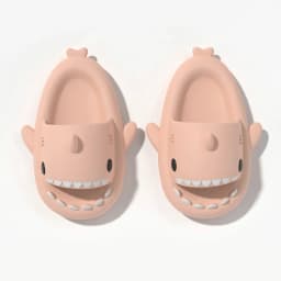 2024 Men EVA Shark Sandals Women Outdoor Beach Thick Soled Slippers Adult Non-slip Summer Slides Couple Cute Solid Color Shoes