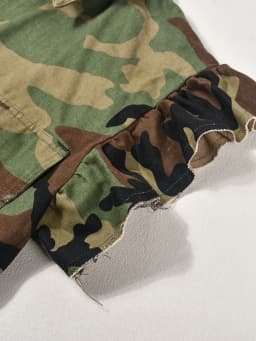 DEAT Fashion Women Jacket Turn-down Collar Butterfly Sleeve Single Breasted Camouflage Print Short Coat Spring 2025 New 17A7035