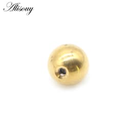 Alisouy 10pcs 14G/16G Mix Colors Stainless Steel Replacement Ball Bead Lip Eyebrow Tongue Ear Tragus Belly Body Piercing Jewelry