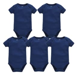 Kavkas 3PCS 5PCS Baby Boys Girls Clothes Solid White Short Sleeve Cotton Baby Bodysuits body bebe 0-24 months Newborn Jumpsuit