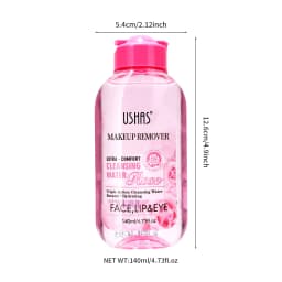 USHAS Makeup Remover Cleaning Water Moisturizing Gentle Soothing Sensitive Facial Makeup Remover Soft Makeup Remover